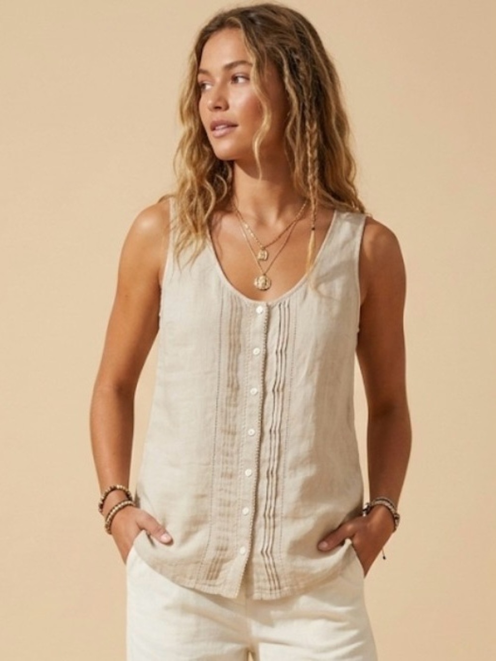 Tommy Bahama Linen Tank Top